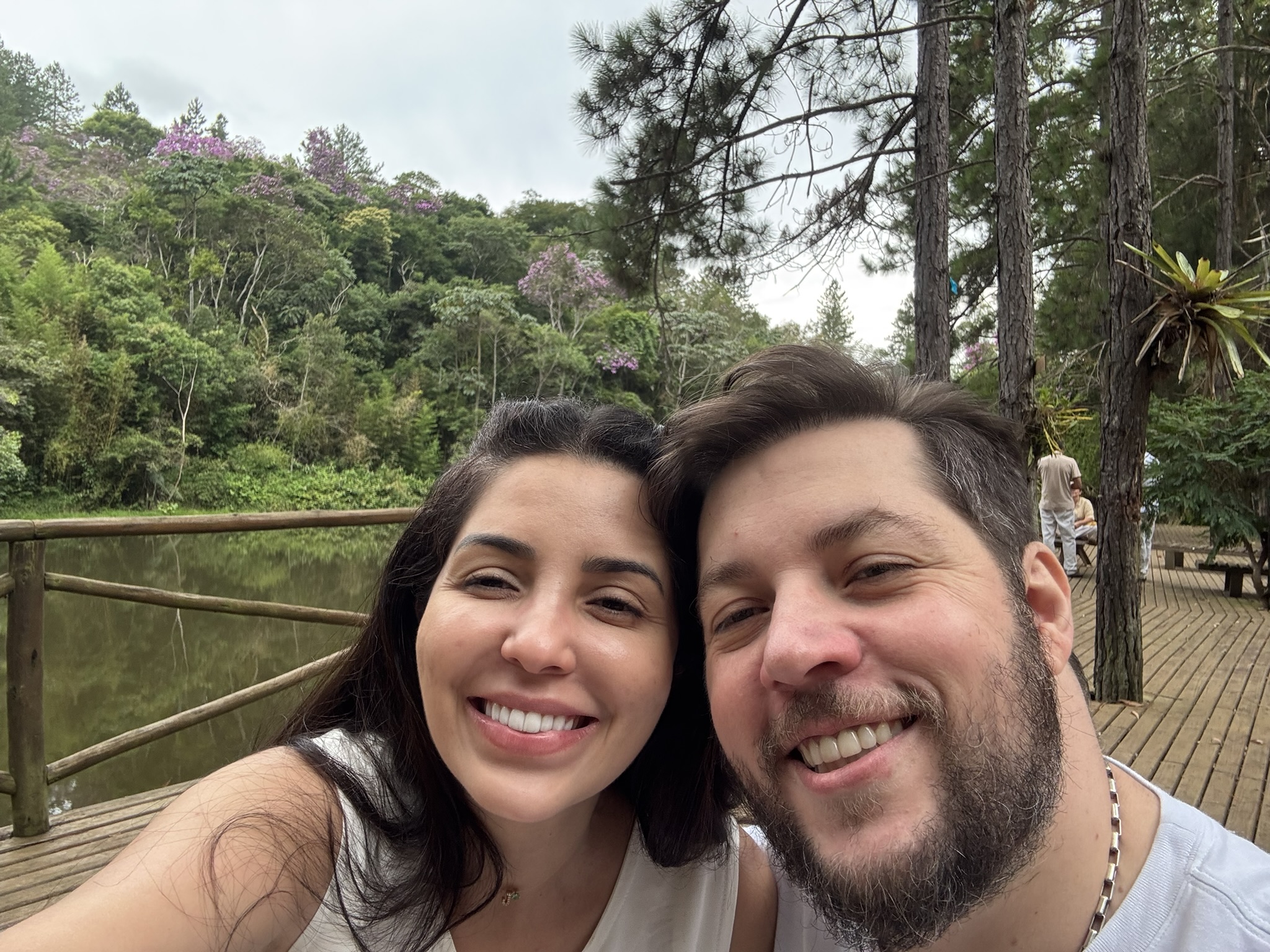 Wilton and Juliana together at an ayahuasca retreat